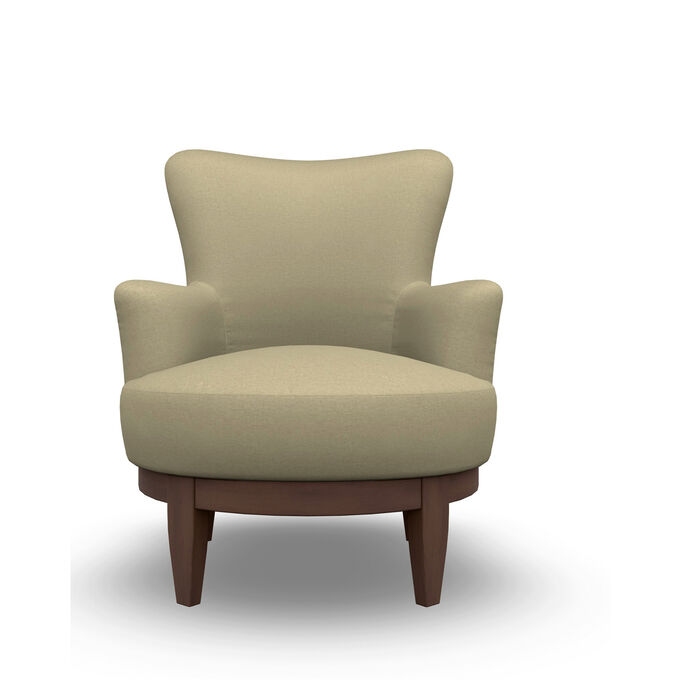 Best Home Furnishings | Justine Beige Swivel Chair
