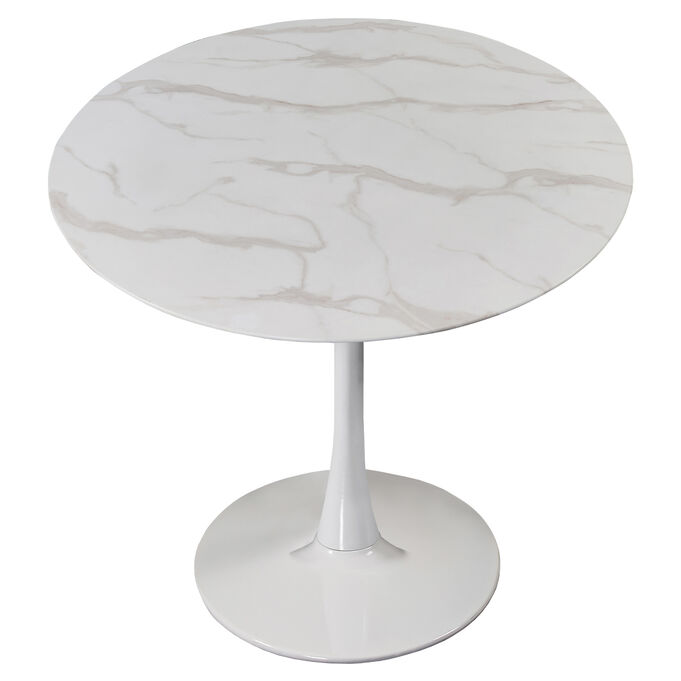 Tulip White 36 Inch Dining Table