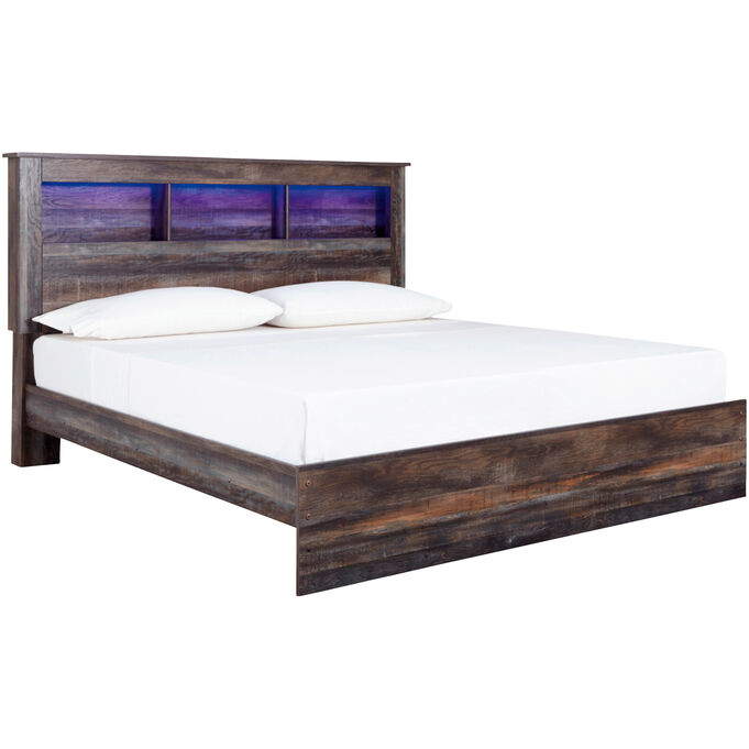 Ashley Furniture | Drystan Brown King Bookcase Bed