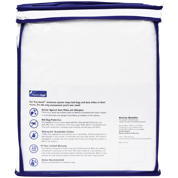 Healthy Sleep Rest And Protect Twin 5-Sided Mattress Encasement