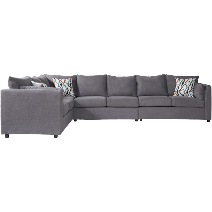 Hughes Furniture | Payne Rainfall 3 Piece Left Sectional Sofa
