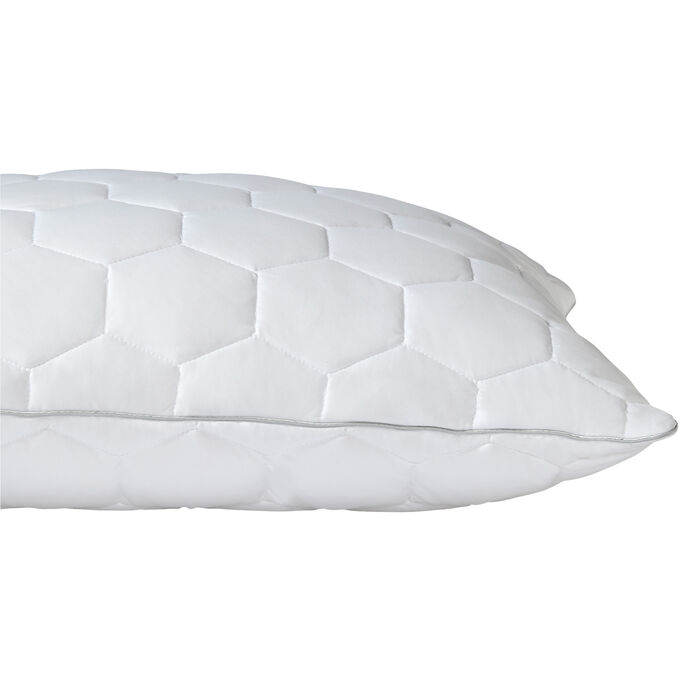 SHEEX Aero Fit Bright White Queen Back and Stomach Sleeper Pillow