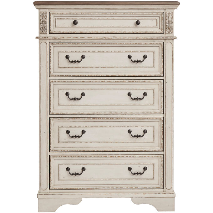 Ashley Furniture , Realyn White Tall Chest