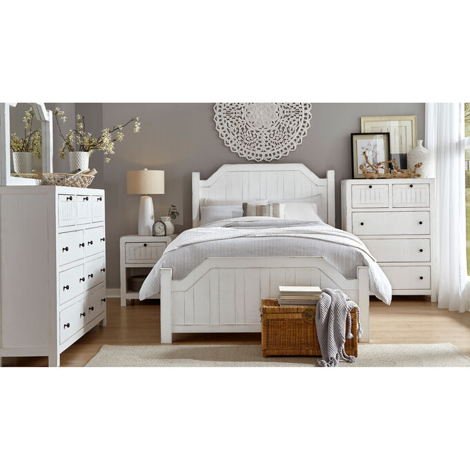 Progressive Furniture | Elmhurst White Queen 4 Piece Room Group