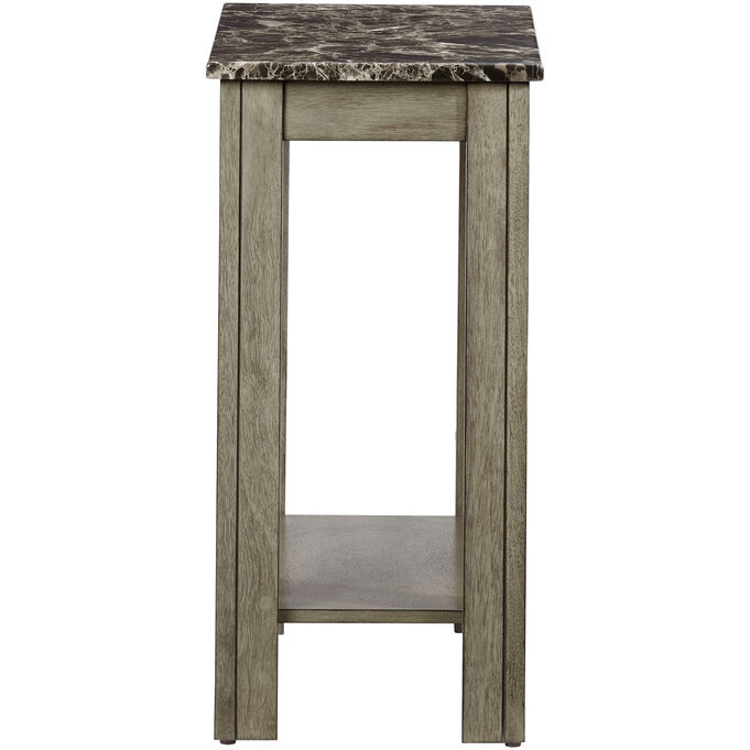 Chairsides III Gray Chairside Table