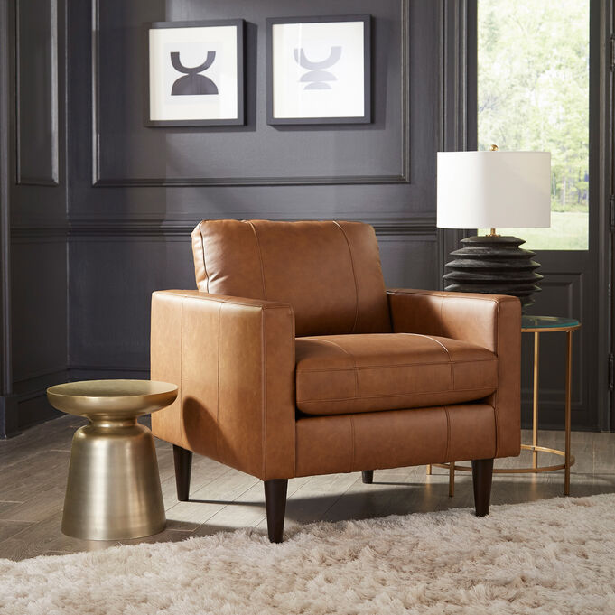 Trafton Espresso Leather Chair