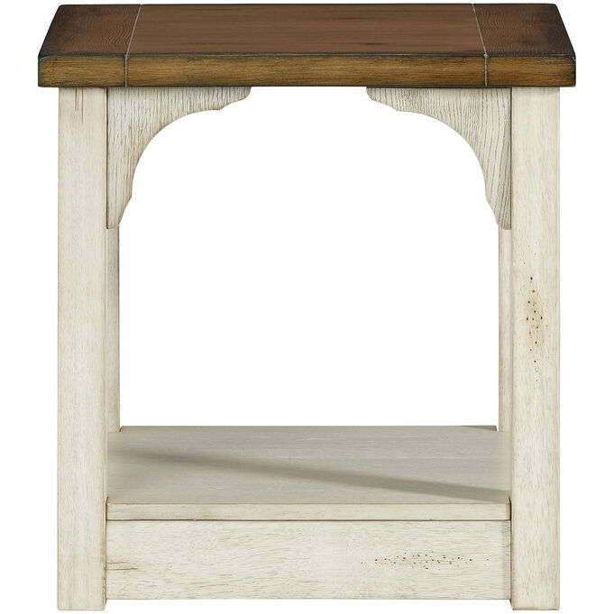 Progressive Furniture | Wellington Place Antique White End Table