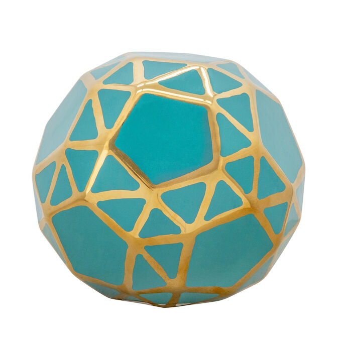 Elevated Chic Green 6 Inch Ceramic Orb