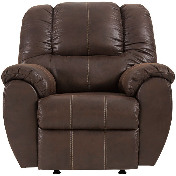 Ashley Furniture | McGann Walnut Rocker Recliner Chair