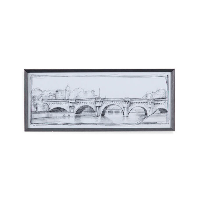 Bassett Mirror Company , Pont Neuf Wall Art , Gray