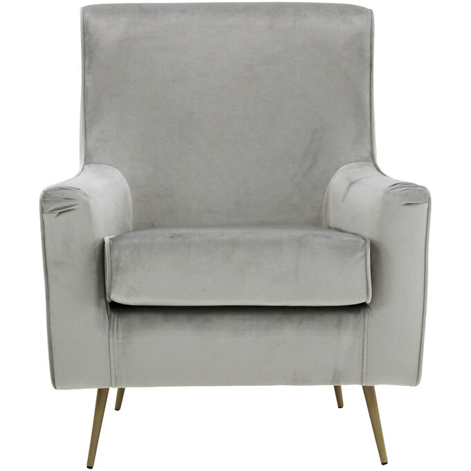 Overman , Lana Pewter Accent Chair