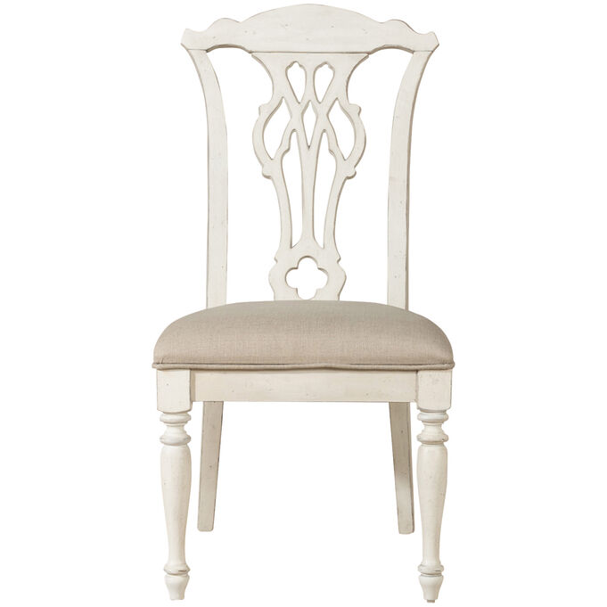 Liberty Furniture | Abbey Road White Splat Back Side Chair
