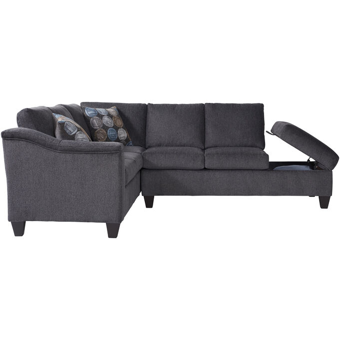 Lake Flannel Right Chaise Sectional