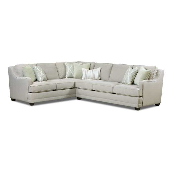 Fusion Furniture , Durango Cremini 2 Piece Right Sofa Sectional