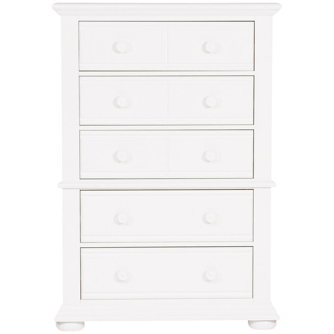 Liberty Furniture | Summer House I Oyster White 5 Drawer Chest