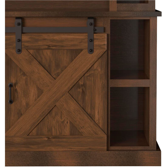 Farmhouse Aged Whiskey 2 Piece Hutch and Console