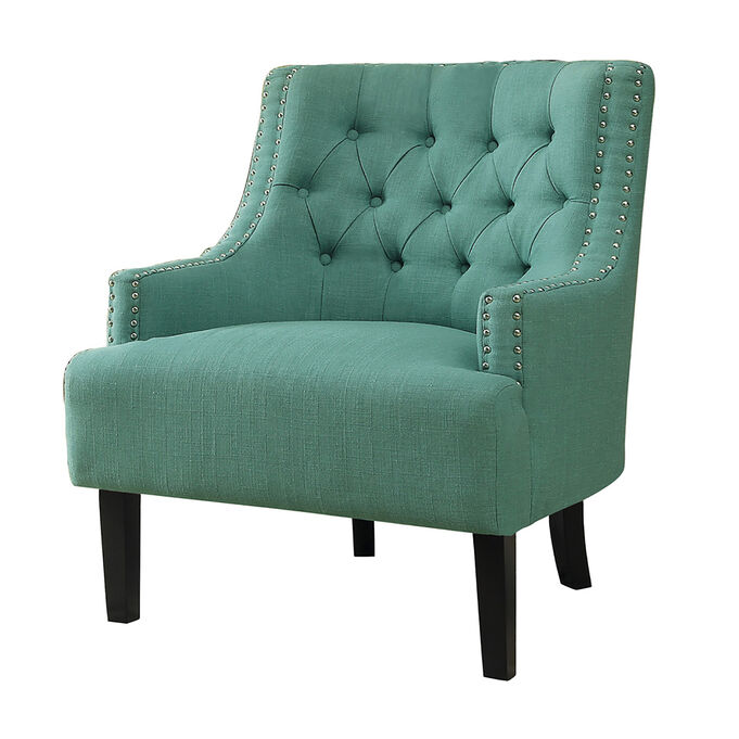 Twyla Teal Accent Chair