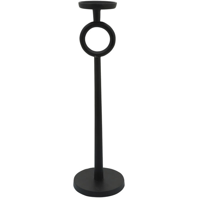 Collected Culture Black 21 Inch Metal Candle Holder