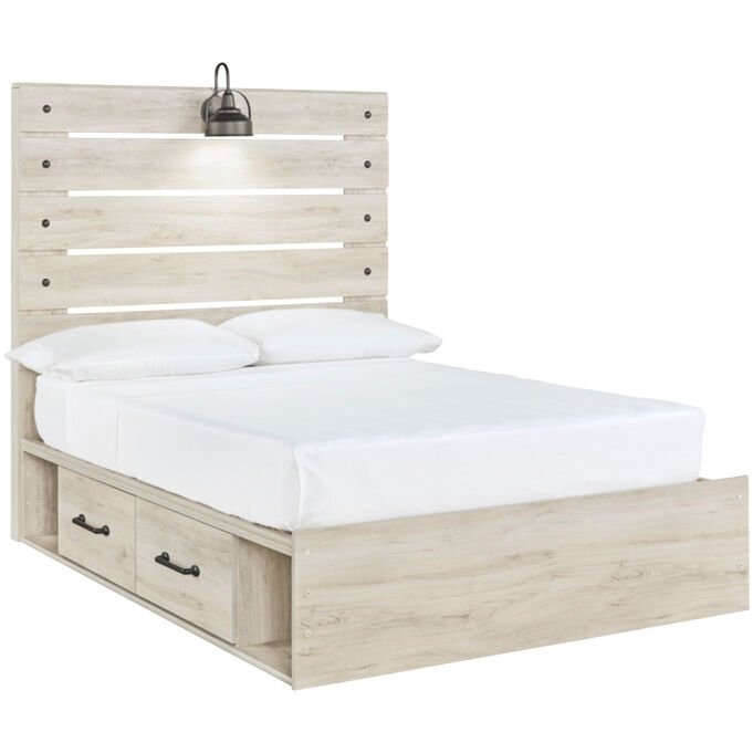 Ashley Furniture , Cambeck White Full 4 Drawer Storage Bed