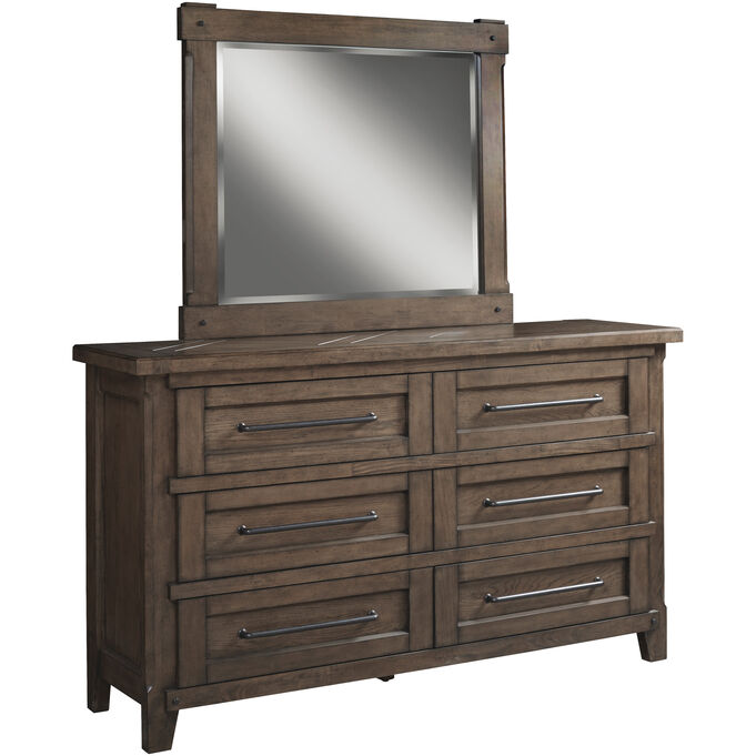 Patches Gray Brown Dresser
