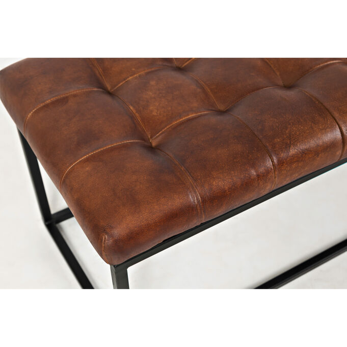 Strathmore Saddle Leather Bench