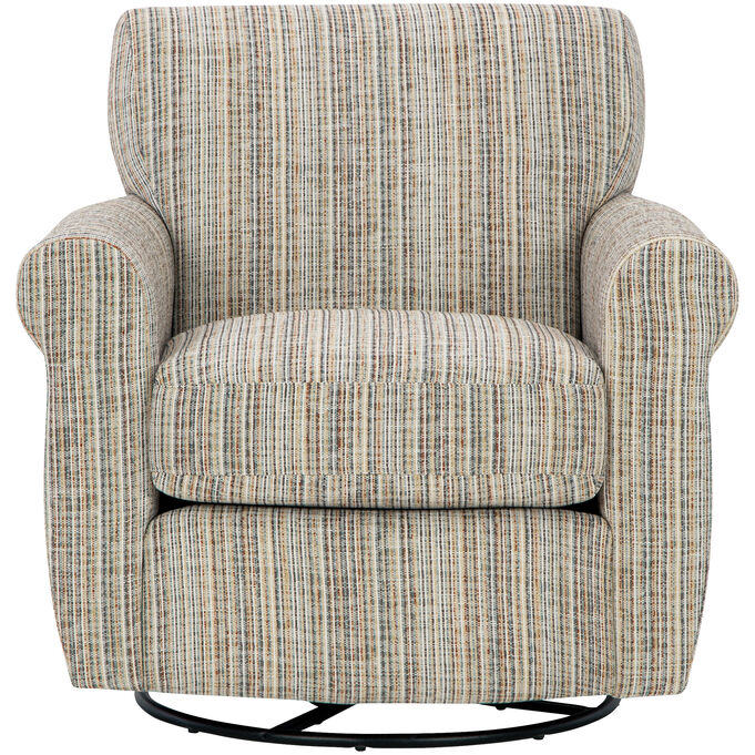 Best Home Furnishings | Gemily Brown Swivel Glider Chair