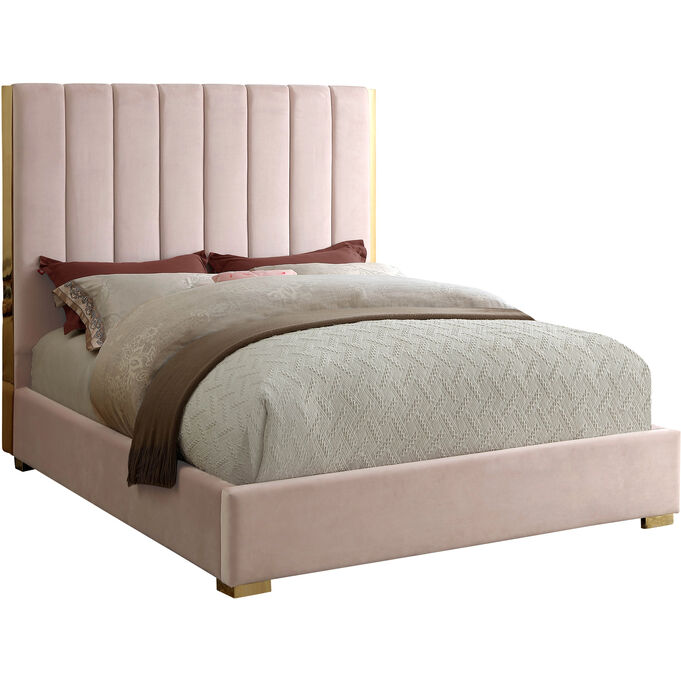 Meridian , Becca Pink Queen Bed