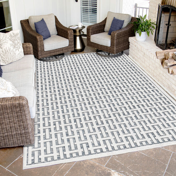 Boucle Gilded Gate Skyview 5x8 Rug