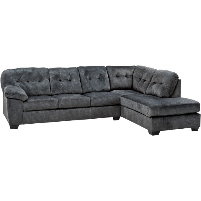 Bellows Gray Right Chaise Sectional
