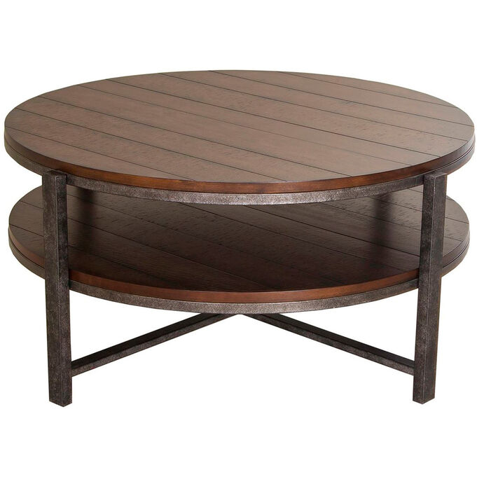 Liberty Furniture | Breckinridge Mahogany Spice Round Coffee Table