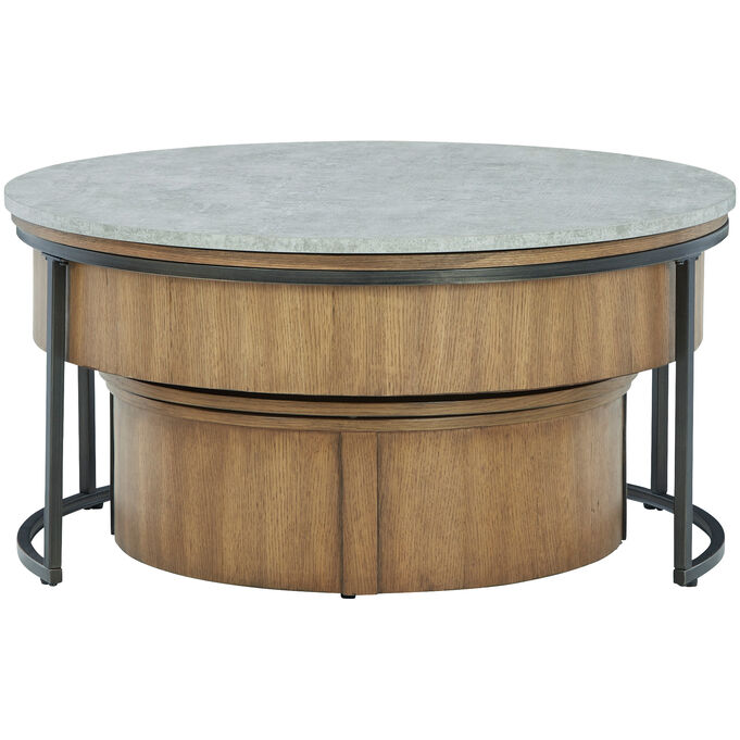 Ashley Furniture | Fridley Brown Set of 2 Nesting Coffee Tables