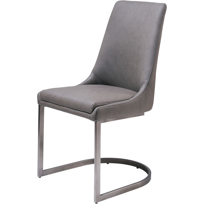Oxford Basalt Gray Side Chair