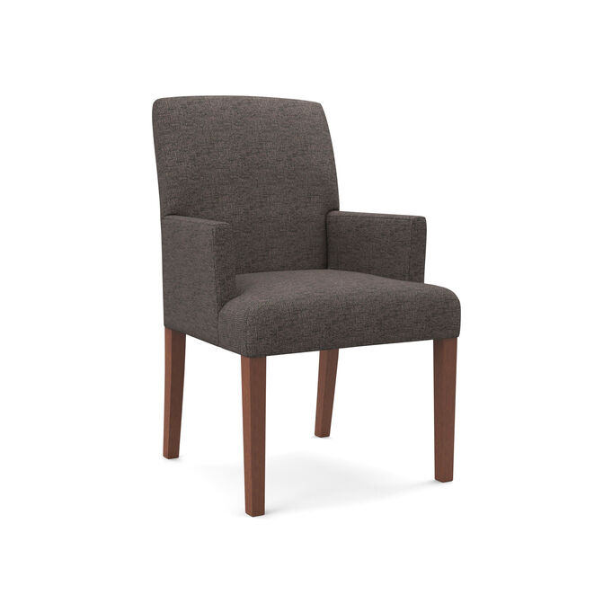 Denai Charcoal Gray Upholstered Arm Chair