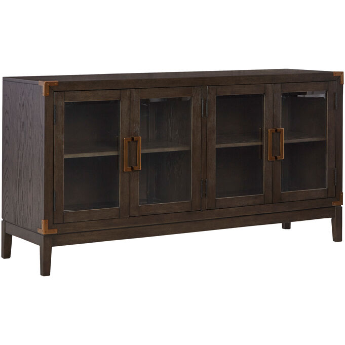 Ashley Furniture | Burkhaus Dark Brown Server Sideboard Buffet Cabinet