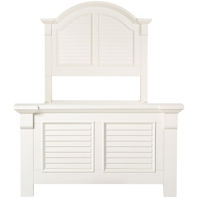 Liberty Furniture | Summer House Oyster White Twin Panel Bed