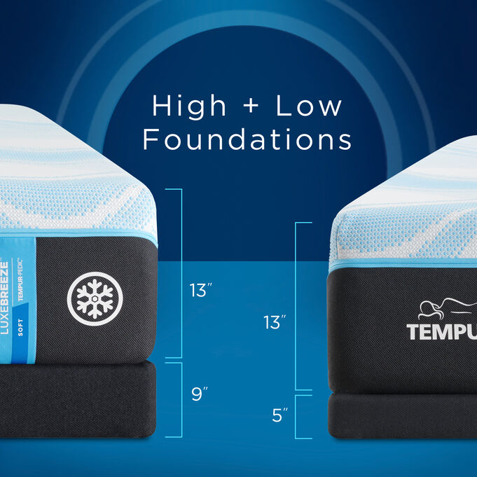 Tempur-Pedic TEMPUR-LUXEbreeze 2 Soft Split King Mattress Set