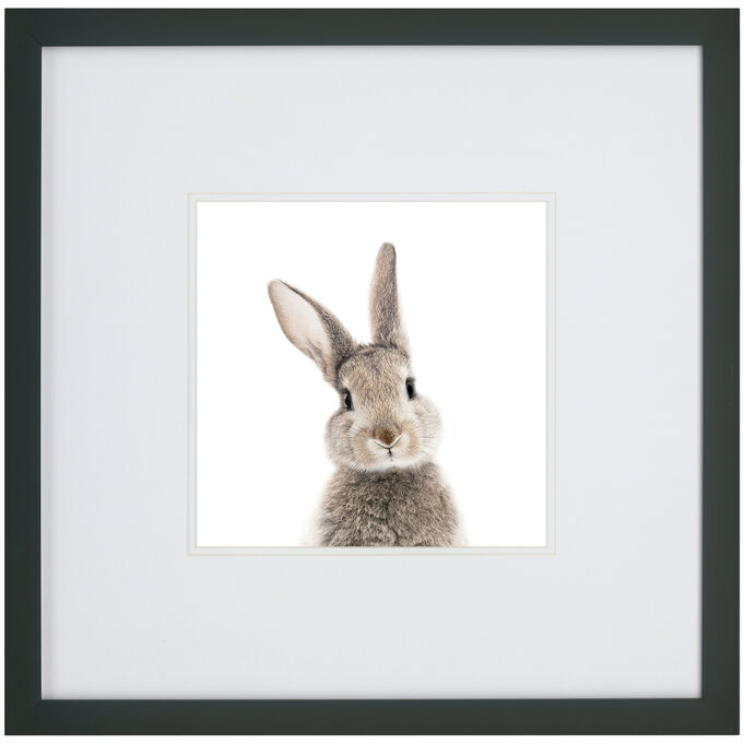 Northwood Collection , Kids Rabbit Face Wall Art , Gray
