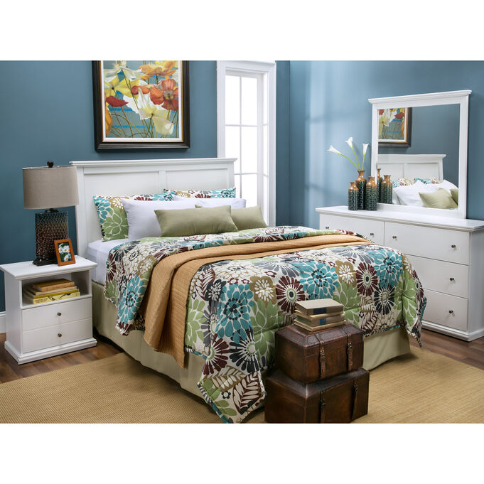 Ashley Furniture | Bostwick Shoals White Headboard Room Package