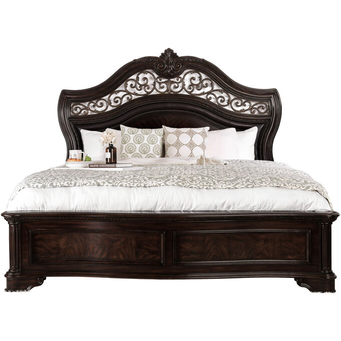 Furniture Of America | Menodora Brown Cherry Queen Bed