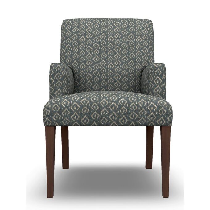 Denai Teal Upholstered Arm Chair