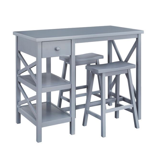 Progressive Furniture | Lunch Date Slate 3 Piece Counter Dining Set