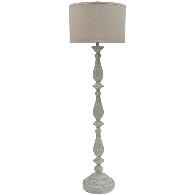 Ashley Furniture , Bernadate Whitewash Floor Lamp