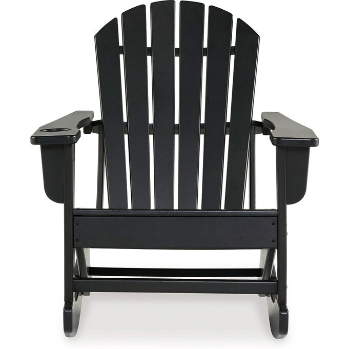 Ashley Furniture | Sundown Treasure Black Outdoor Rocking Chair