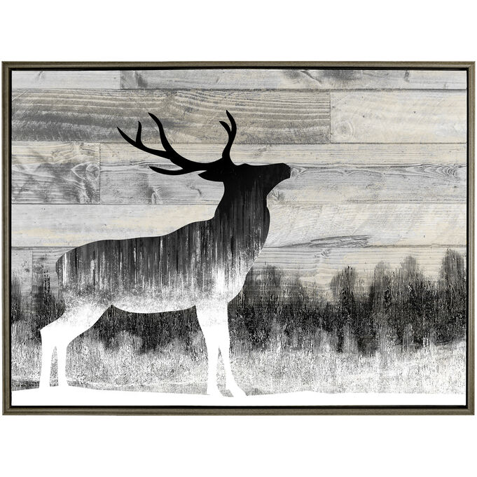 Norhwoods | Acrylic Deer Wall Art | Black