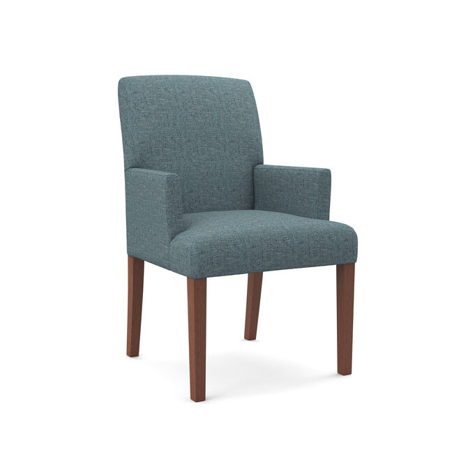 Denai Dark Blue Upholstered Arm Chair