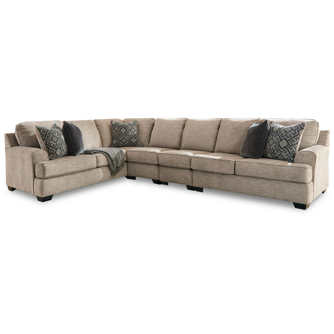 Ashley Furniture , Bovarian Stone 4 Piece Left Sofa Sectional