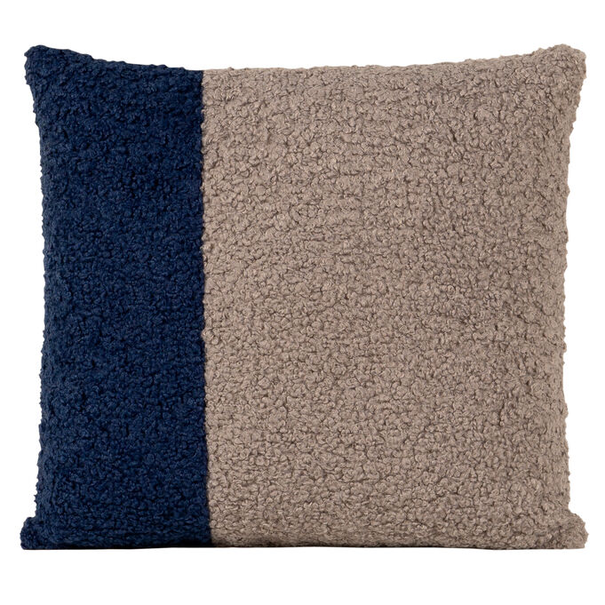 Siscovers | Tiffany Indigo 20" 2 Patch Boucle Pillow