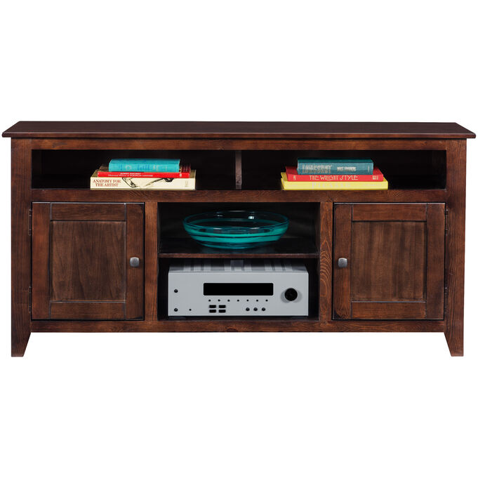Progressive Furniture | Wrigley Dark Pine 2 Door Console Table