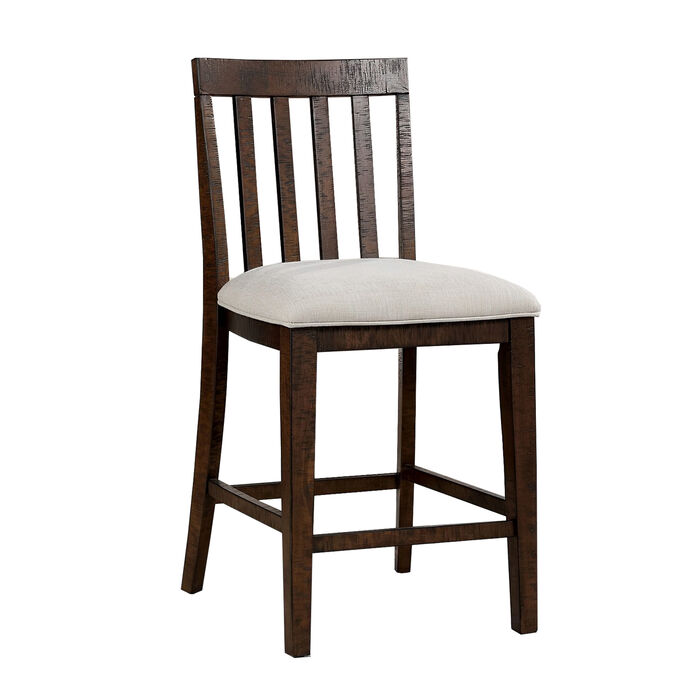 Fredonia Rustic Oak Counter Chair