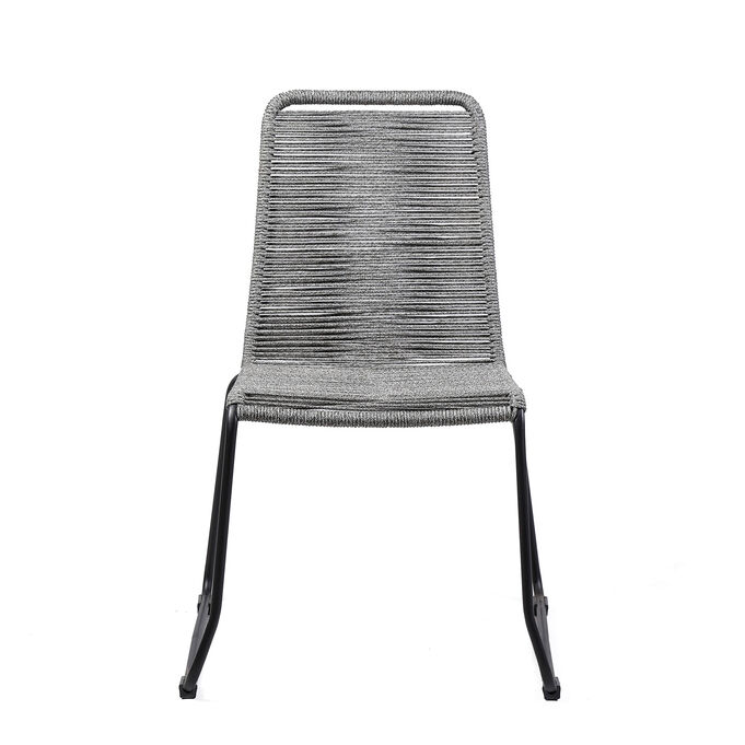 Armen Living , Shasta Gray Stackable Side Chair